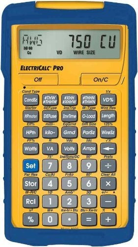 Calculadora De Códigos Eléctricos 5070 Electricalc Pro