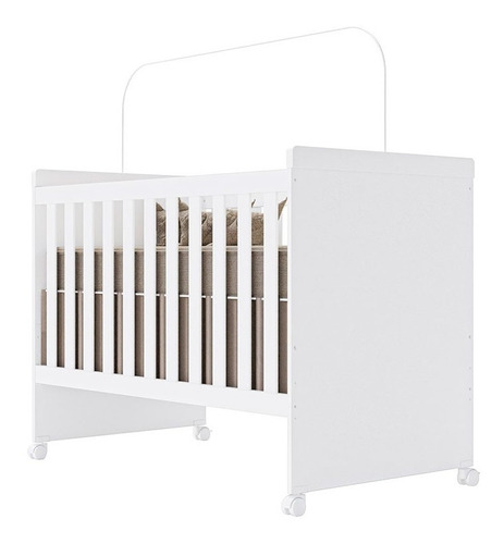 Berço Mini Cama Lívia Branco Brilho - Canaã