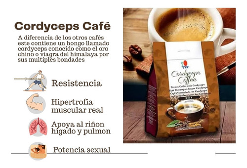 2 Café Cordyceps 3 En 1 Con Crema De Coco Orgánico Dxn