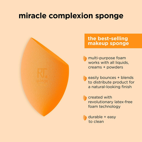 Real Techniques, Paquete De 2 Esponjas Miracle Complexion,