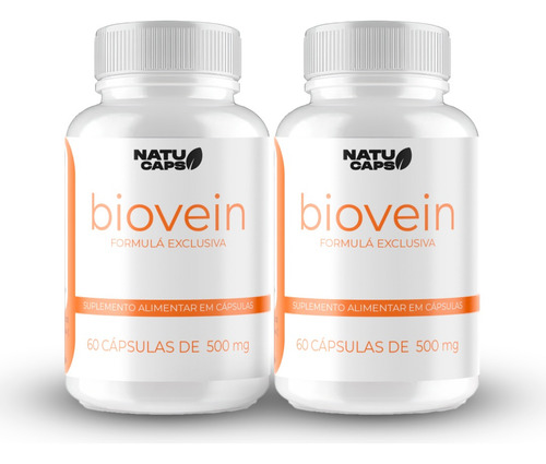 3 Un Biovein 180 Cápsulas - Envio Imediato Sem Sabor