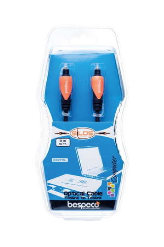 Imagen 2 de 4 de Cable Fibra Óptica 2m Toslink Bespeco Sltk 200