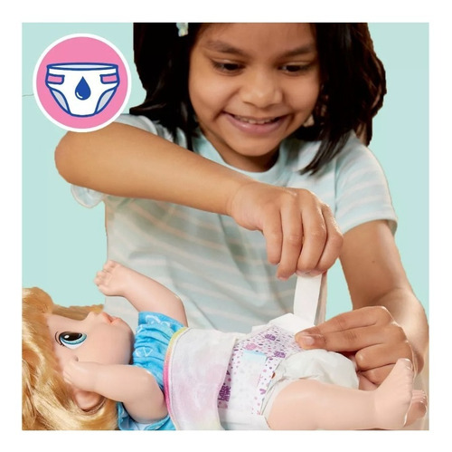 Baby Alive Fruity Sips Muñeca Rubia Hace Pipi Accesorios