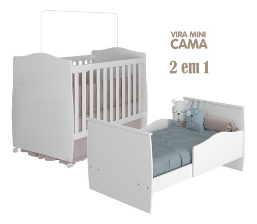 Permóbili Multifuncional Berço de Bebê Conforto 133x104cm branco