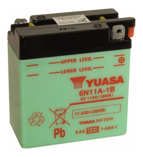 Bateria Motos Yuasa 6n11a-1b 11ah 6v Emporio