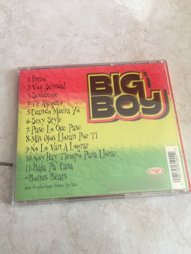 Big Boy - Mis Ojos Lloran Por Ti - Cd - Disco (Usado)
