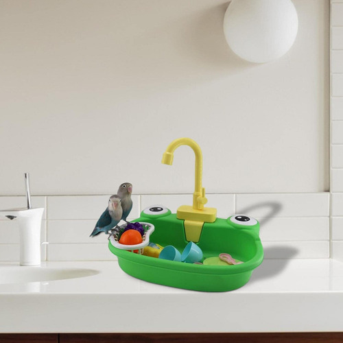 Baño Automáticos Para Pájaros, Piscina Loros, Fregadero .