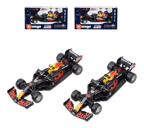 2x Equipo F1 Red Bull Checo + Verstappen Rb16b 1:43 Bburago