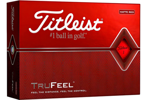 Pelotas De Golf Titleist Trufeel Rojo Mate - Una Docena