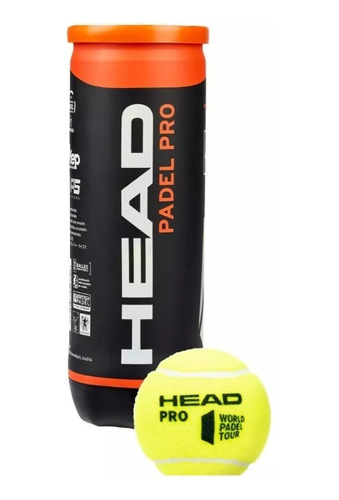 Pelotas Head  Padel Pro  Tubo X3 Profesional