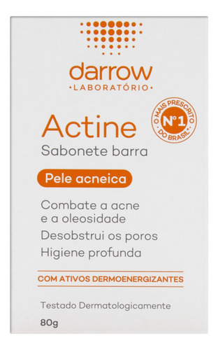  Sabonete Em Barra Actine Pele Acneica- 70g Full