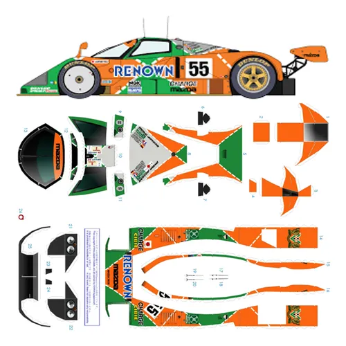 Auto Nazda 787 Escala 1:24 Papercraft (envio X Mail)