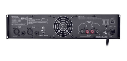 Backstage Amplificador Poder Cs-6000 Promocion Inmediato Color Negro Potencia De Salida Rms 120 W