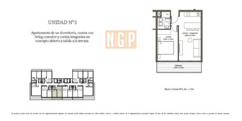 Apartamento En Mansa, 1 Dormitorios *- Ref: 18506