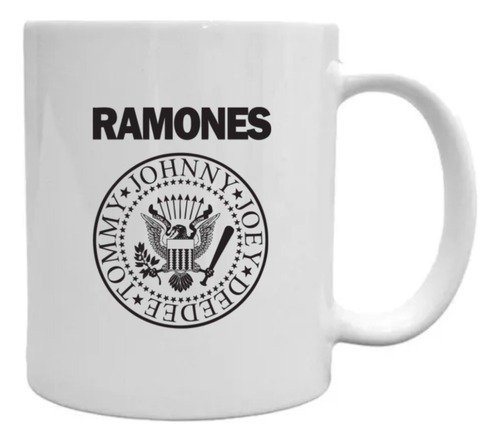 Taza Cerámica Personalizada Sublimada Ramones