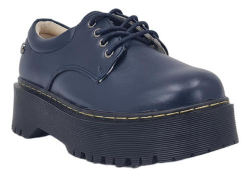 Zapatos Casuales // Oxford Plataforma Azul