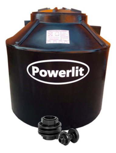 Tanque de agua Powerlit Bicapa vertical polietileno 750L de 110 cm x 105 cm