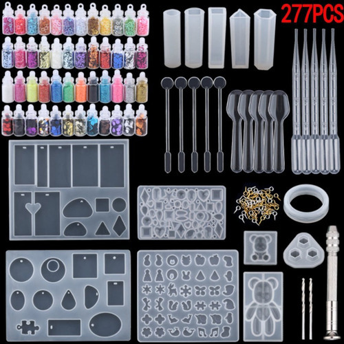 Molde De Silicona Para Llavero, Molde Para Joyas, 277 Unidad