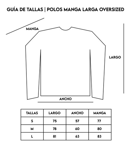 Manga Larga Oversized French Terry Hueso Skeep