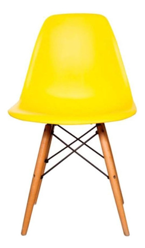 Silla Replica Eames - Amarillo Cantidad de sillas por set 1 Color de la estructura de la silla Café