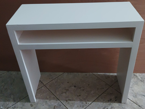 Mesita Auxiliar Para Uñas Tocador 80x32x75 Alto Madera Pino