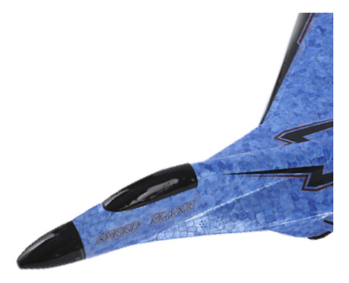 2 Ch Avião Rc Planador Rc Brinquedos De Voo Ao Ar Azul