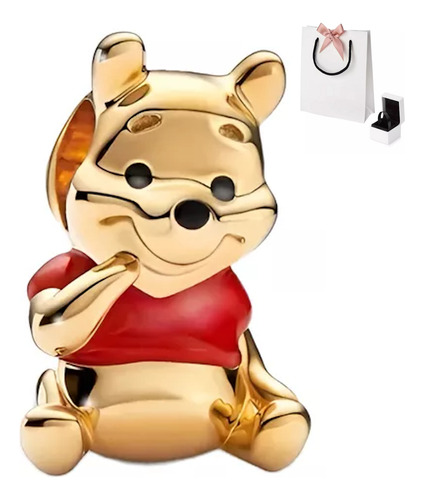Charm Pandor4 Modelo Disney Winnie Pooh Plata S925