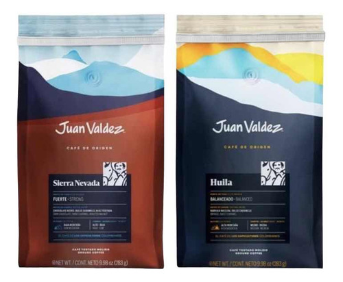 Cafe Molido Juan Valdez Sierra Nevada + Sierra Huila Dúo Pac