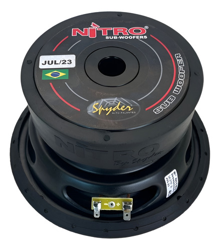 2 Alto Falante Subwoofer Spyder Nitro 350w Rms 4 Ohms 8 Pol