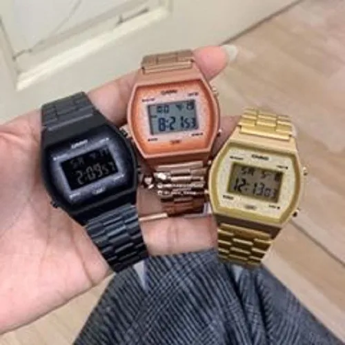 Reloj Casio B 640wbg 1b Sumergible Negro Pantalla Negra