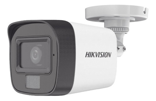 Hikvision Cámara de seguridad DS-2CE16D0T-LFS TURBOHD 1080 2mp Microfono integrado Metálica Luz dual 30 mts IR EXIR + 20 mts Luz Blanca Máxima seguridad Protección Exterior IP67