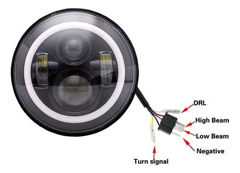 Para Aa 1pcs Faro Led 7 Ojo De Ángel Lupa Universal Auto