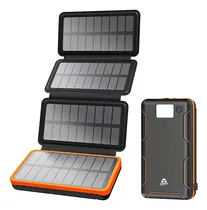 Comprar Power Bank Bateria Solar 20,000mah Panel Solar Plegable Color Naranja