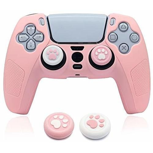 Funda De Silicón Brhe Para Control De Sony Ps5 -rosa