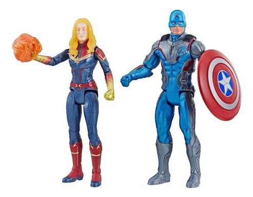 Avengers Capitán Y Capitana America Marvel Hasbro Cd