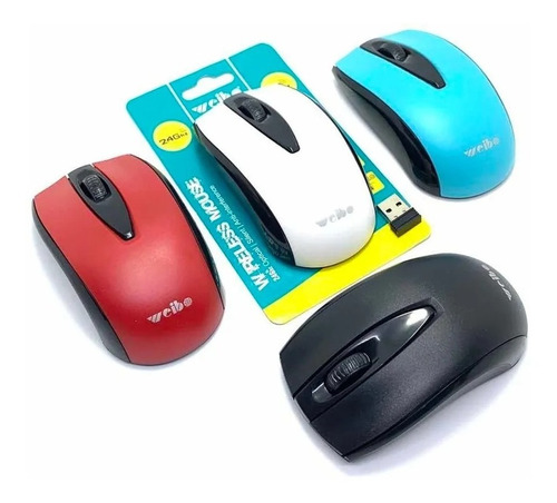 Mouse Inalambrico Weibo Anti-interferencia 2.4ghz Colores