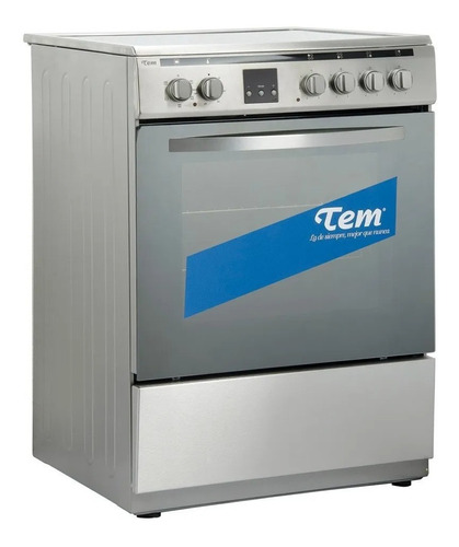 Cocina Tem Tyeo 04HPS Mariana eléctrica 4 hornallas  acero 220V - 240V puerta con visor 65L