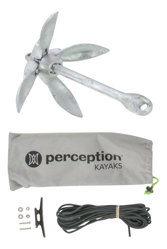 Ancla Para Kayak Galvanizada Con Diseño De Cuatro Canales