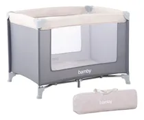 Comprar Corral Para Bebe Viajero Plegable Portatil Corralito Comodo Color Beige Con Gris Estructura De Acero Malla Pp De Alta Calidad Tela Transpirable Colchoneta Bolsa Transportadora Edad 0 A 24 Meses