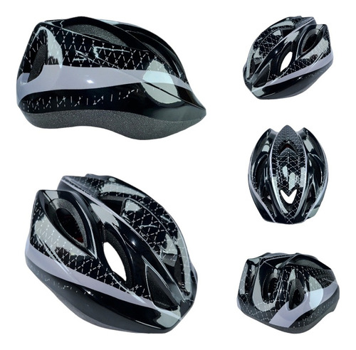 Casco De Patinaje Ciclismo Ajustable 52cm A 60cm Aerodynamic