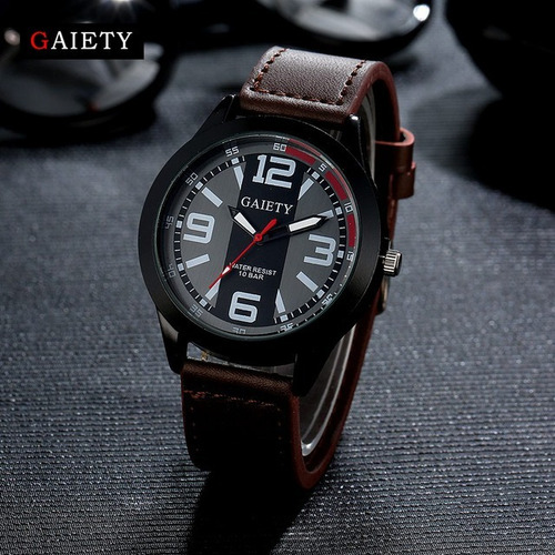 Imagem 8 de 10 de Relógio Militar Masculino Pulseira De Couro Ou Nylon Promoçã