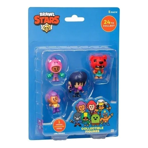 Pack 5 Figuras Coleccionables Brawl Stars