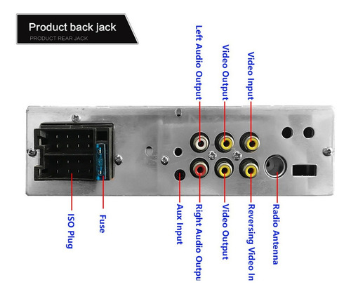 Ecrã De Rádio Digital Audio Estéreo Del Coche De 4,1 Polegad