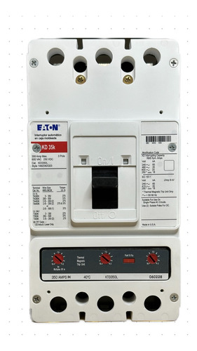 Kd3350l Interruptor Eaton 350 Amp. 600 Vol. 3 Polos