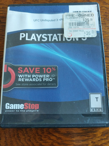 Ufc Undisputed 3 Juegazo Original Físico Play Station 3 Ps3