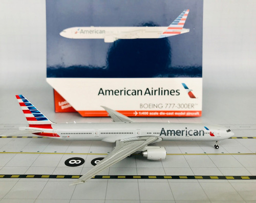 GeminiJets American Airlines B777-300ER N721AN 1:400 Scale Die Cast Airplane Model 