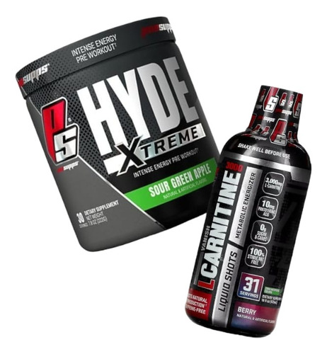 Hyde Xtreme Green Apple + L Carnitina 3000 - Prosupps