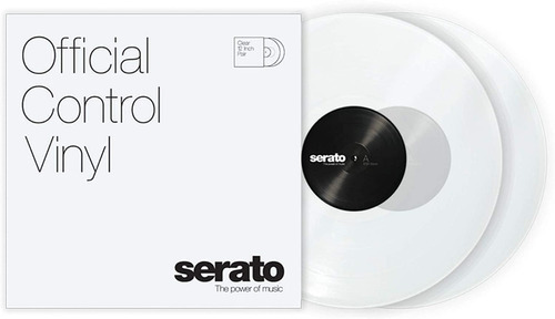 Serato Official Control Vinyl Clear (par) Color Blanco