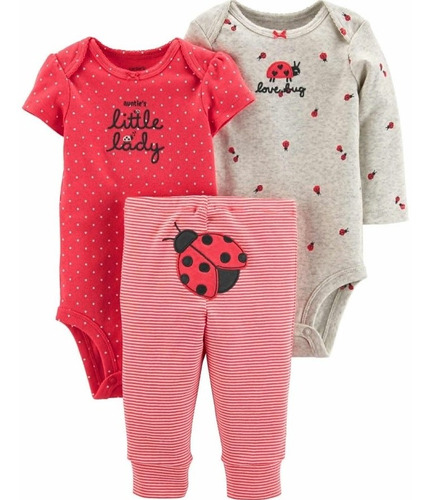 Conjuntos Body 3 Piezas Carters Bebes Hembra