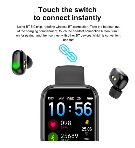 Pulsera Inteligente Monitor Cámara Control Mensaje/llamada/s